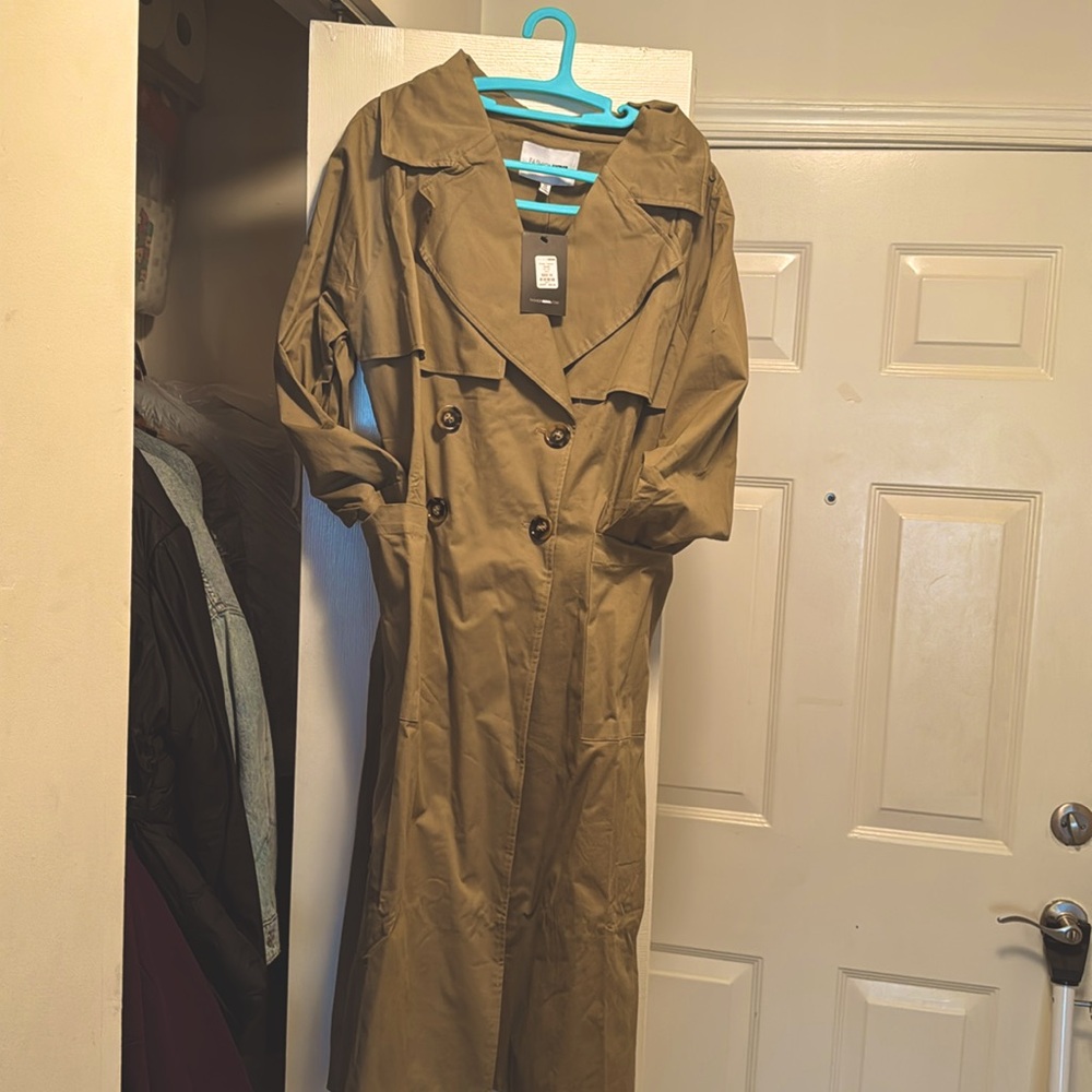 Tan Trench Coat-Tags Still attached never worn